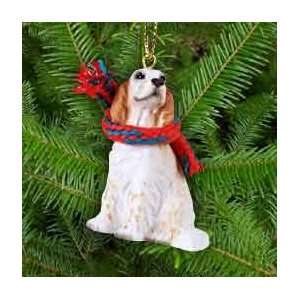   English Setter Miniature Dog Ornament   Orange Belton