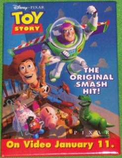 Disney January 11 2000 Toy Story Video Promo Button  