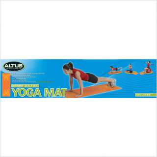 Altus Athletic Butterfly Yoga Mat with Carry Strap in Orange / Yellow 