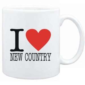  Mug White  I LOVE New Country  Music