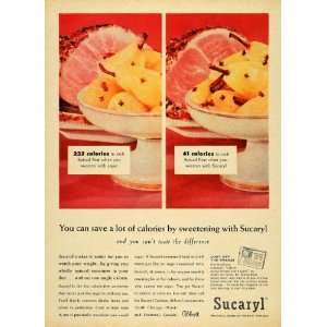  1957 Ad Abbott Laboratories Sucaryl Calcium Sugar Food 