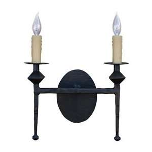   Forest Hill Wall Sconce Double w/ Drip Candle Cover