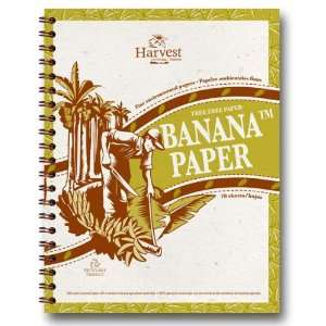  8x11   Tree free paper Wirebound Notebook BananaTM Paper 
