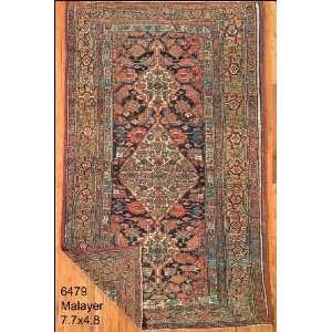    4x7 Hand Knotted Malayer Persian Rug   48x77
