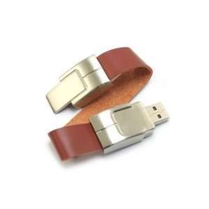  4GB Bracelet Leather USB Flash Drive Brown Electronics