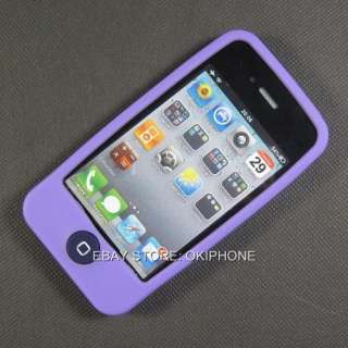 New Soft Silicone Gel Case Silicon Cover Skin For Apple iPhone 4 4G 