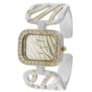  Geneva Platinum Womens Cuff Watch Jewelry