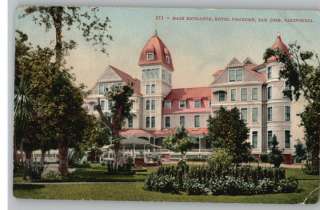 Old Postcard~Hotel Vendome Entrance~San Jose,California  