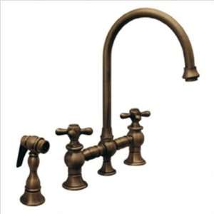 Whitehaus Collection WHKBCR3 9101 Vintage III Bridge Faucet with a 