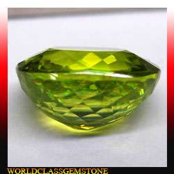 53CT EXTREME YELLOWISH GREEN SPHENE MULTI5A OVALRARE  