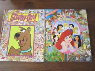 14 Look and Find Search Book Lot Scooby Doo Disney I Spy Waldo Set 