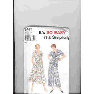  Simplicity 9447 size A 6 16 Its So Easy Womens Unused 