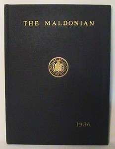   THE MALDONIAN MALDEN MASSACHUSETTS MA HIGH SCHOOL YEARBOOK YEAR BOOK