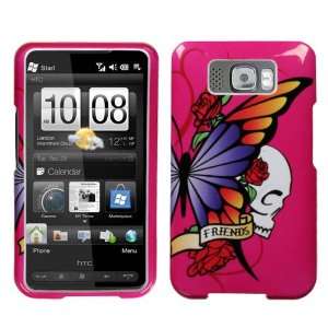  HTC HD2 Best Friend Hot Pink Hard Case Snap on Cover 