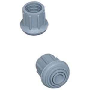   Cane/Commode Replacement Tips, Gray, #21, 1 1/8; 4/Box 519 1374 9504
