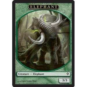    Magic the Gathering   Elephant Token   Worldwake Toys & Games