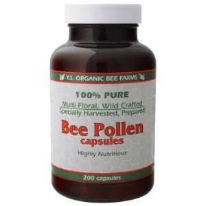  YS Royal Jelly/Honey Bee   Bee Pollen, 500 mg, 200 