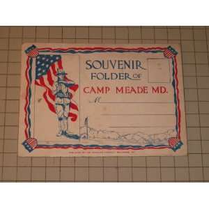   Folder of Camp Meade,Md.   World War One Photographs 