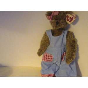  TY ATTIC TREASURE REBECCA THE BROWN BEAR WITH BOW IN 
