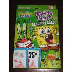 Nickelodeon Spongebob Squarepants Money Making Cents Learning Cards