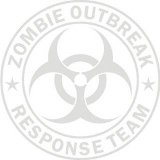 Zombie Outbreak Response Team Frosted (Etch Glass) Die Cut Vinyl Decal 