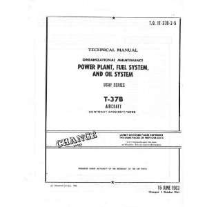 Cessna T 37 Aircraft Power Plant Maintenance Manual 