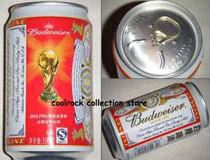 HOT 2010 China Budweiser beer WORLD CUP beer can 330ml  