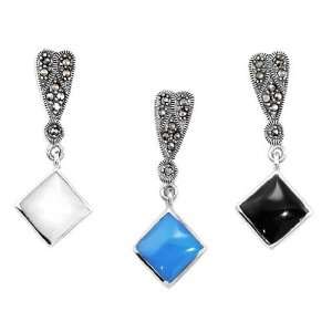  Silverflake Marcasite Earrings Jewelry