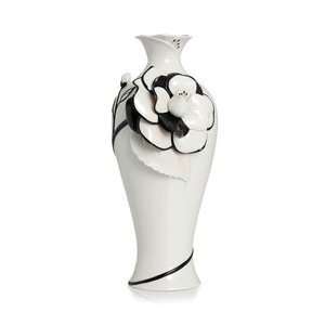   Franz Porcelain Graceful Camellia flower large vase 