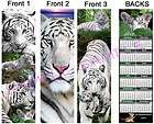 white tiger 2012 calendar bookmarks jungle animal big cats