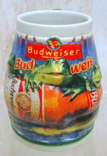 ANHEUSER BUSCH Bud weis er Frog Stein beer Bud CS289  