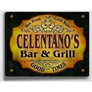  Celentanos Bar & Grill 14 x 11 Collectible Stretched 