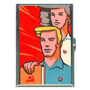  Russia 1960s Communist Couple ID Holder, Cigarette Case or 
