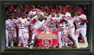 St. Louis Cardinals 2011 World Series Champions Celebration Signature 
