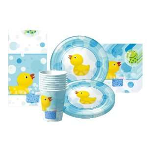 Splish Splash Party Supplies Pack Including Plates, Cups, Napkins, and 