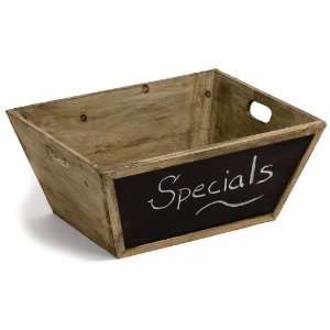  Avery 8924 Rectangular Wood Crate with Chalkboard Patio 