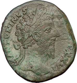 MARCUS AURELIUS 172AD Rome Sestertius RARE Authentic Ancient Roman 