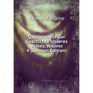   Volkes, Volume 4 (German Edition) (9785874940379) Edmund Blume Books