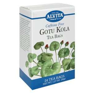 Alvita Tea Bags, Caffeine Free, Gotu Kola, 24 tea bags [1.27 oz (36 g 