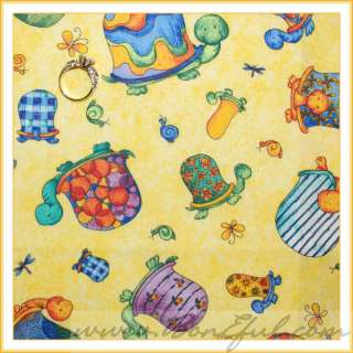 BOOAK Fabric Michael Miller *Calico Cat Kitty Flower Rainbow Butterfly 