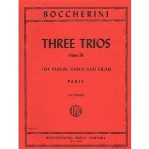  Boccherini, Luigi   3 Trios Op. 38 G. 110   112 for Violin 