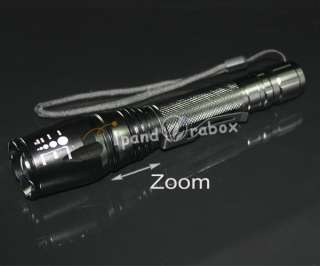 1600 Lumens Zoomable CREE XML XM L T6 LED Waterproof Flashlight Torch 