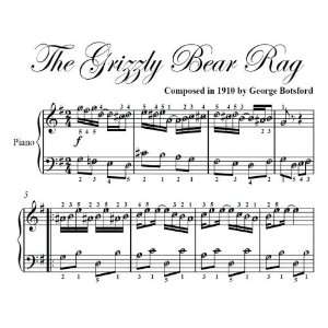    Grizzly Bear Rag Easy Piano Sheet Music George Botsford Books