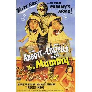 Abbott and Costello Meet The Mummy Vintage Movie Poster   11 x 17 Inch 