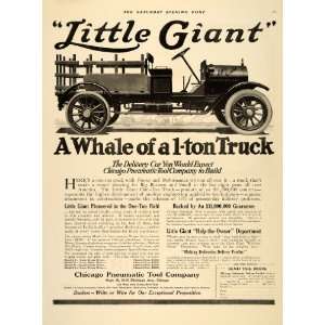  1911 Ad Little Giant Truck Chicago Pneumatic Tool Auto 