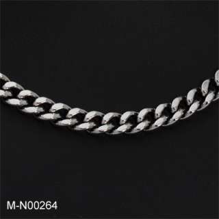 Men Stainless Steel Figaro or Cuban Curb Chain Necklace  