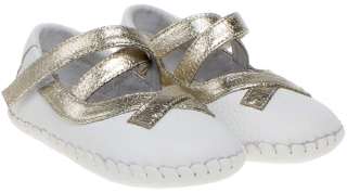 Girls Infant Toddler Leather Soft Sole Baby Shoes   Patent Metallic 