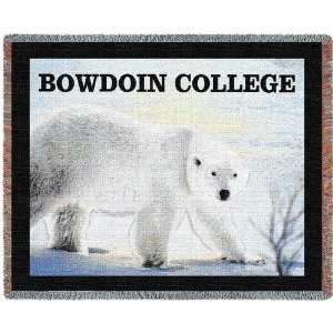  MAINE Bowdoin College Tapestry Throw PC 4779 T