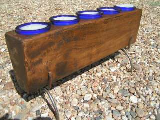 Wooden Sugar Mold Candle Votive 5 Hole COMPLETE Set 2116  
