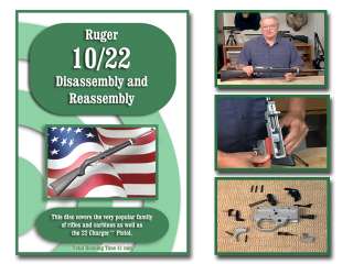 Ruger 10/22 10 22 Rifle & Charger Disassembly Assembly On Target DVD 